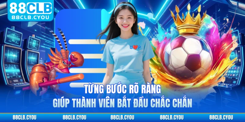 Từng bước rõ ràng giúp thành viên bắt đầu chắc chắn
